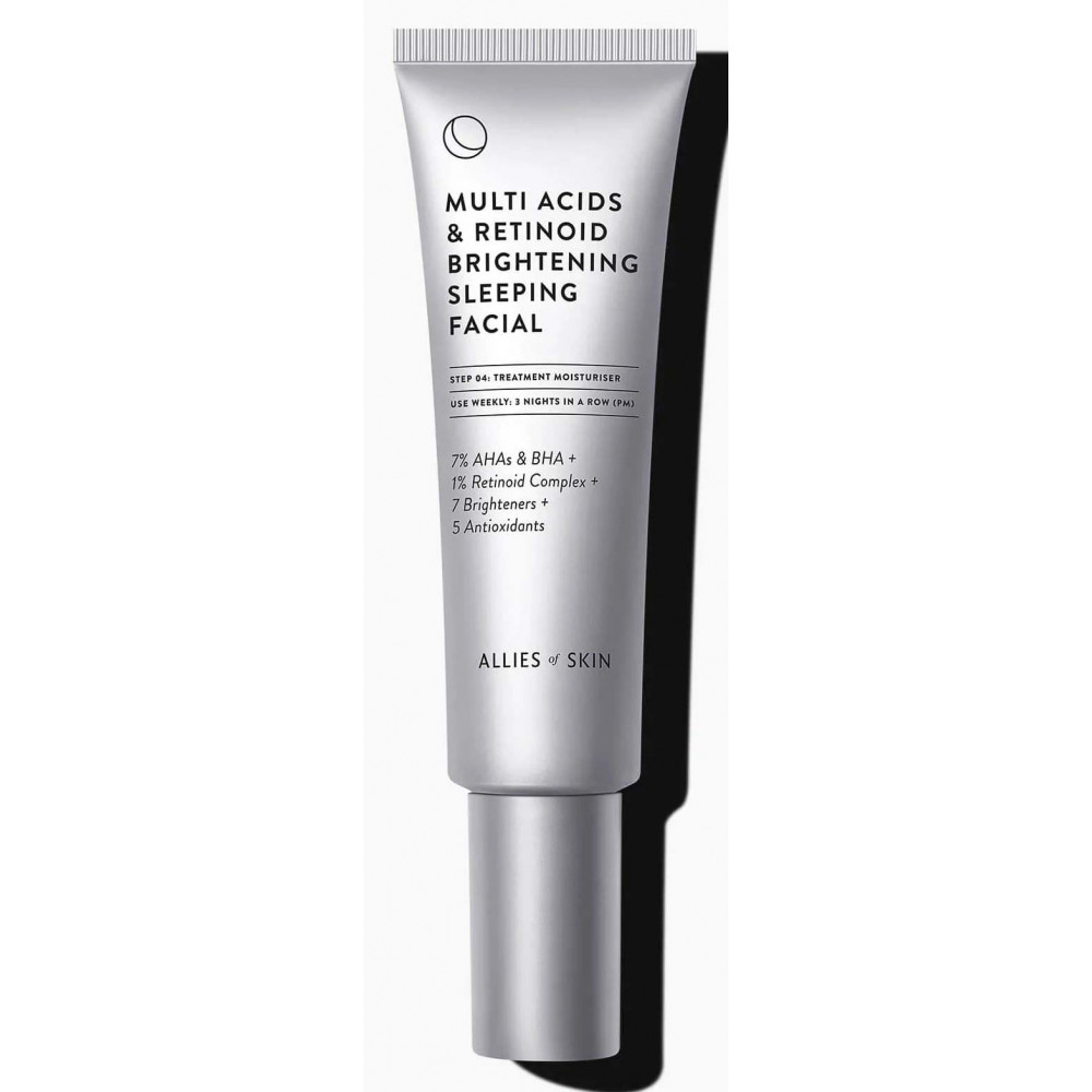 Ночной мультикислотный пилинг - Allies of Skin Multi Acides & Retinoid Brightening Sleeping Facial фото 2