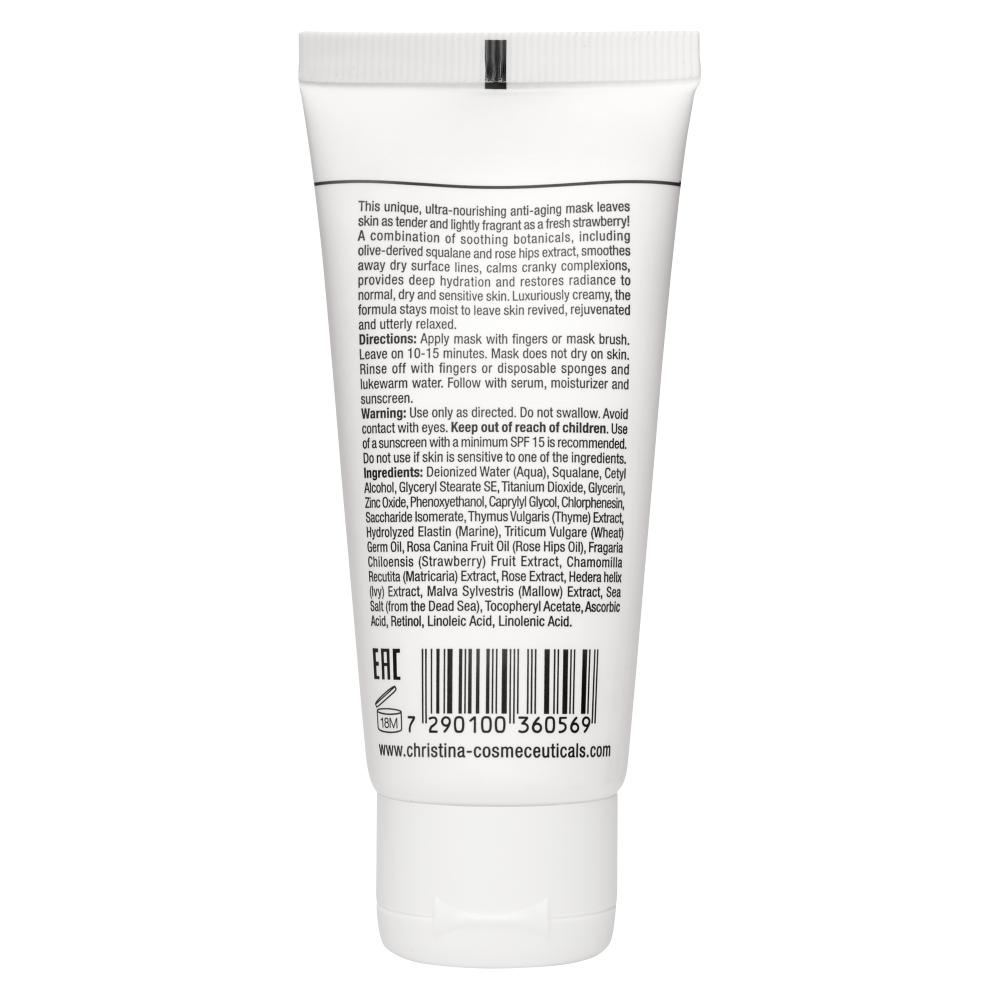 Полунична маска краси для нормальної шкіри - Christina Sea Herbal Beauty Mask Strawberry  фото 3