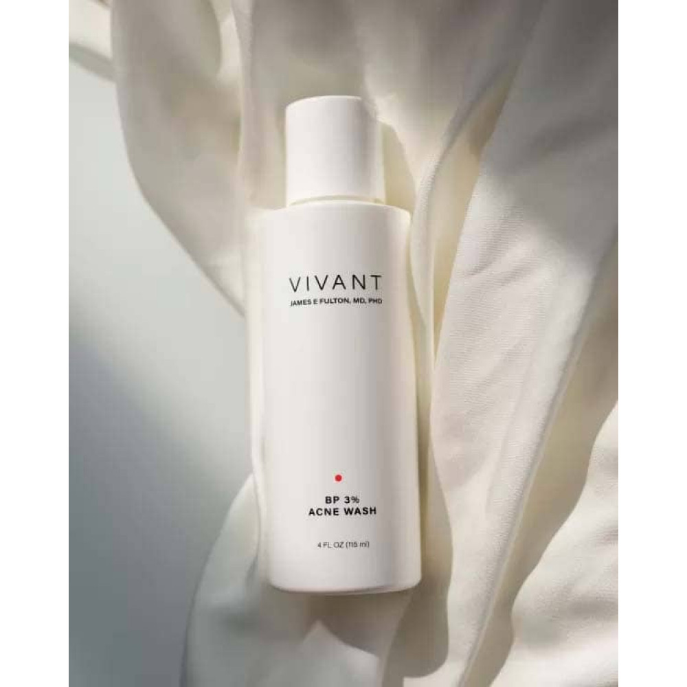 Очищающий гель для лица — Vivant Skin Care Gentle Wash BP 3%  фото 2