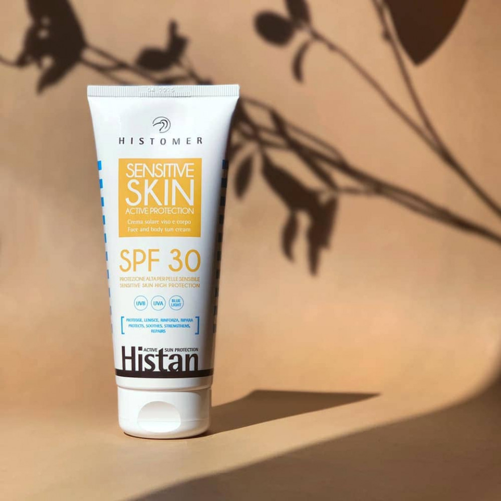 Сонцезахисний крем для обличчя та тіла SPF30 - Histomer Histan Sensitive Skin Active Protection фото 2