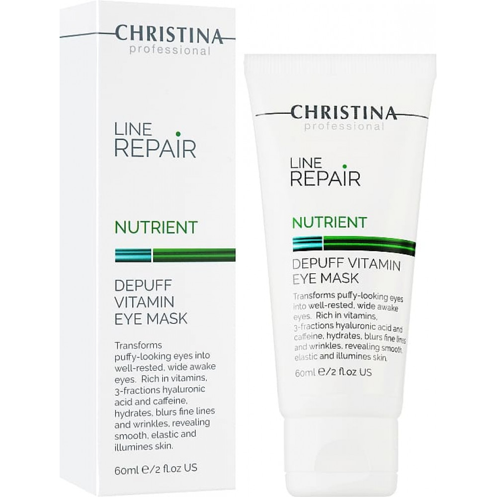 Вітамінна омолоджуюча маска навколо очей - Christina Line Repair Nutrient Depuff Vitamin Eye Mask фото