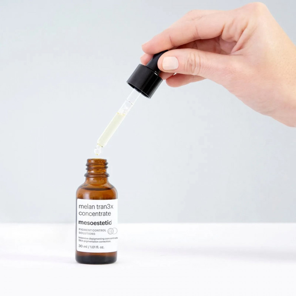 Интенсивная депигментирующая сыворотка - Mesoestetic Intensive depigmentic concentrate Melan tran3X фото 2