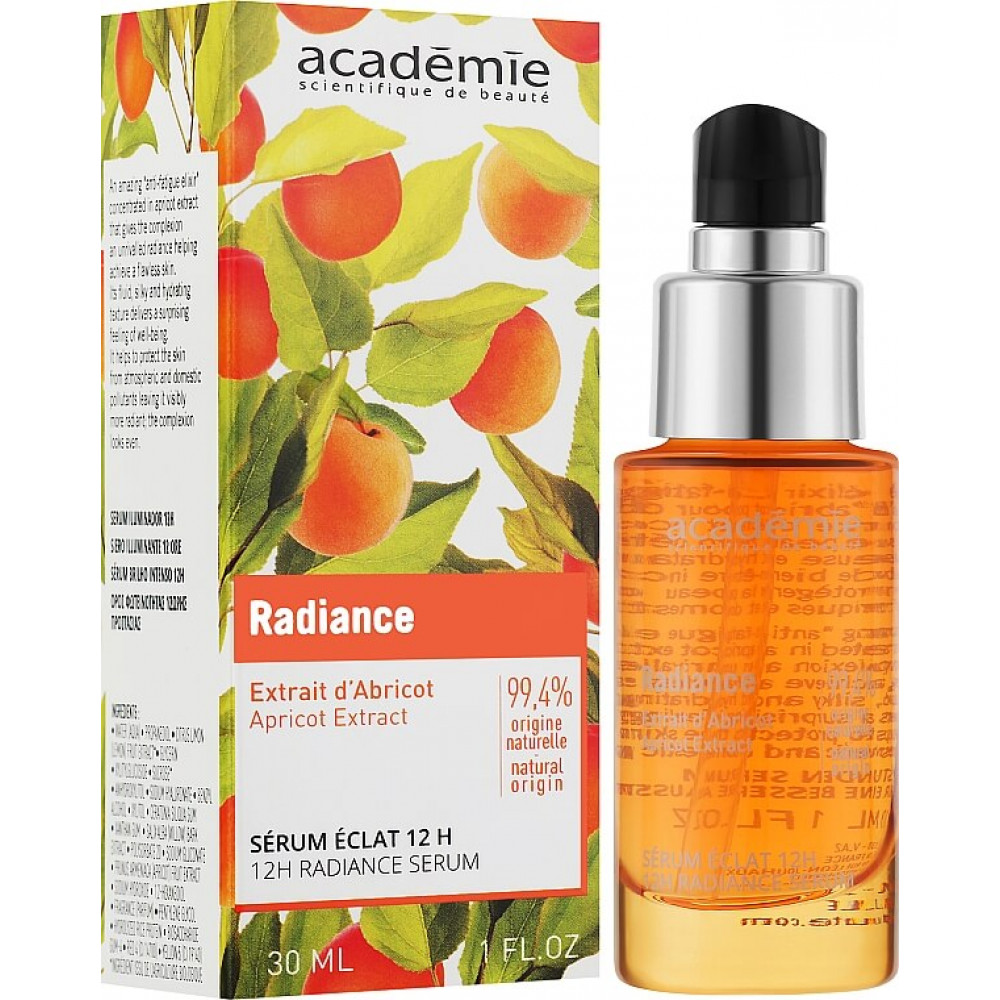 Абрикосовая сыворотка-сияние 12 часов - Academie 12h Radiance Serum фото 2