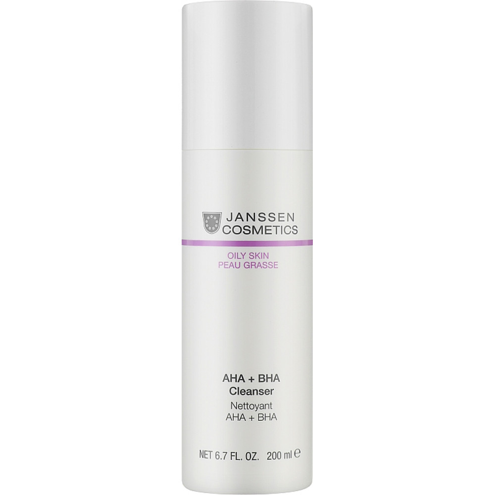  AHA+BHA очищувальний засіб -  Janssen Cosmetics Oily Skin AHA+BHA CLeanser  фото 2