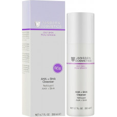 AHA+BHA очищающее средство - Janssen Cosmetics Oily Skin AHA+BHA CLeanser  