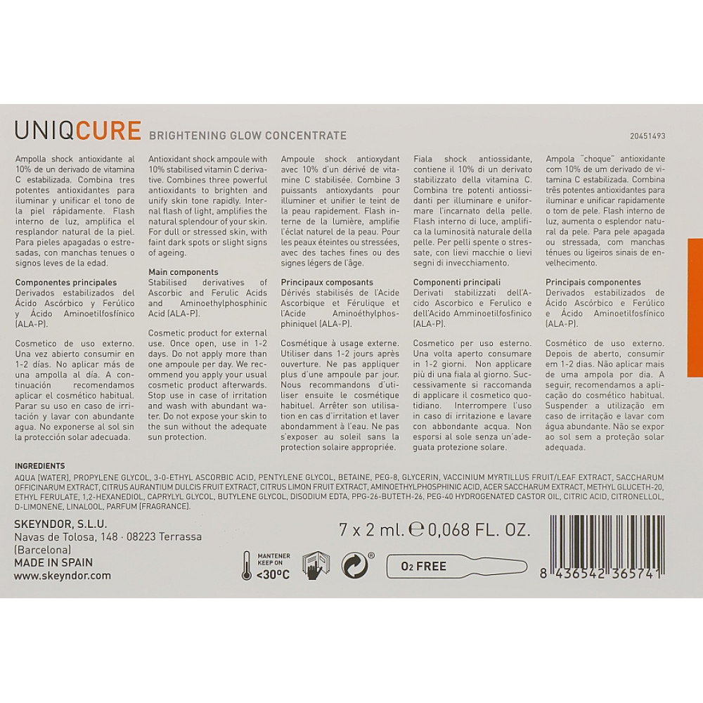 Активный осветляющий концентрат Сияние - Skeyndor Uniqcure Brightening glow concentrate фото 4
