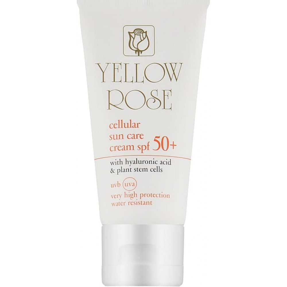Антивіковий сонцезахисний крем SPF50 зі стовбуровими клітинами - Yellow Rose Cellular Sun Care Cream SPF50  фото 2