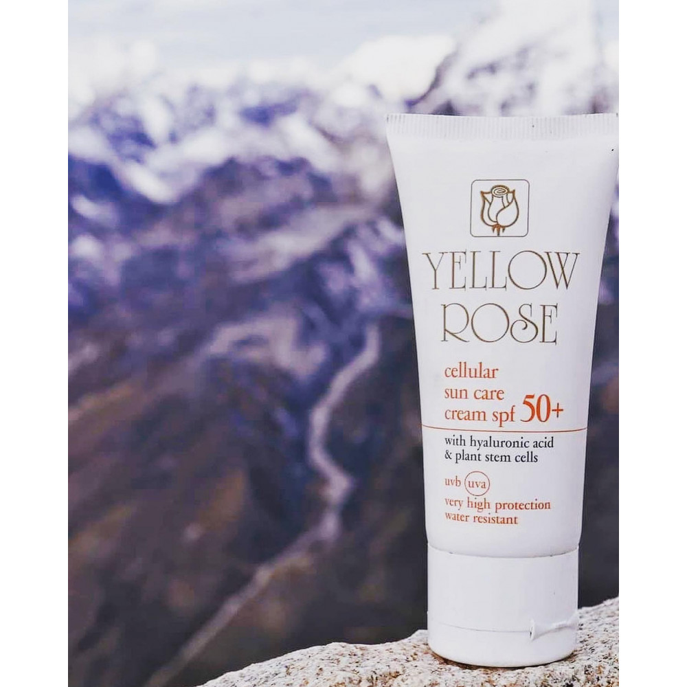 Антивіковий сонцезахисний крем SPF50 зі стовбуровими клітинами - Yellow Rose Cellular Sun Care Cream SPF50  фото 4