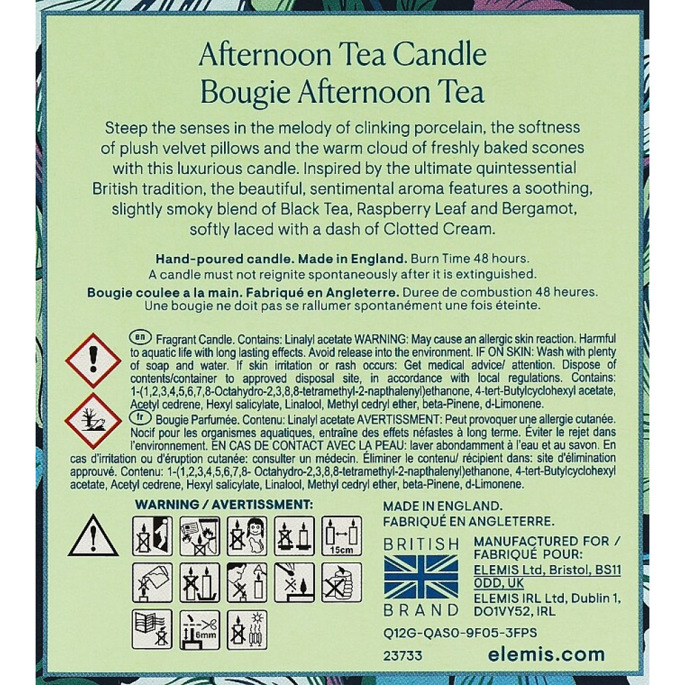  Аромасвічка Англійский Чай - Elemis Afternoon Tea Candle фото 5