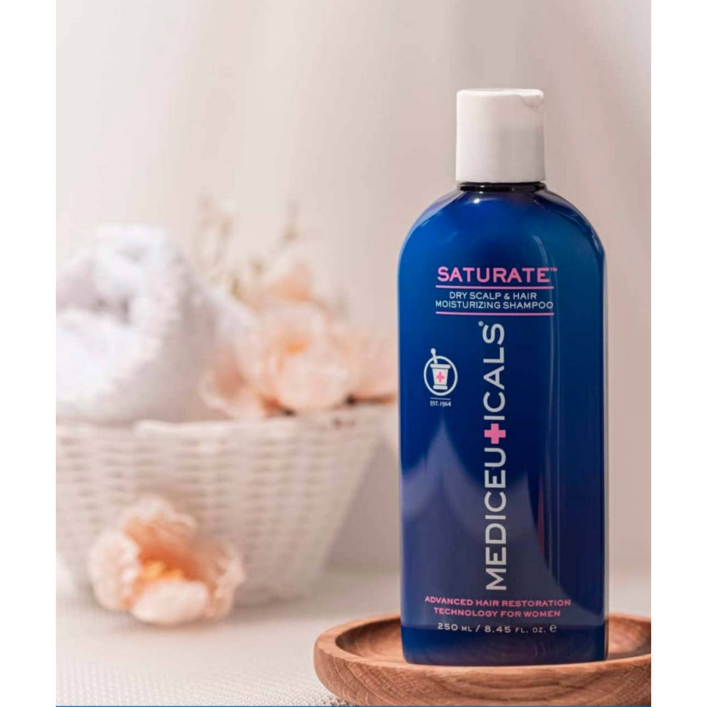 Шампунь для жінок проти випадіння та стоншення волосся - Mediceuticals Advanced Hair Restoration Technology For Women Saturate Shampoo  фото 3