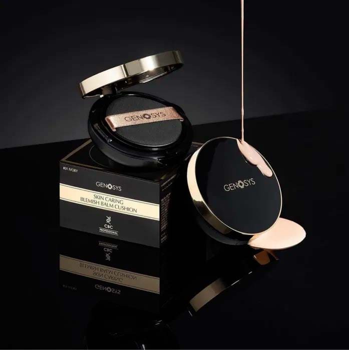 Топ засобів для швидкого поновлення сонцезахисту Genosys Skin Caring Blemish Balm Cushion (CBC) SPF50