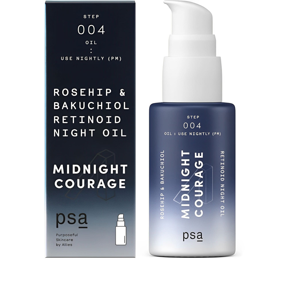 Ретиноловое ночное масло с шиповником - PSA Midnight Courage Rosehip & Bakuchiol Retinol Night Oil фото 2