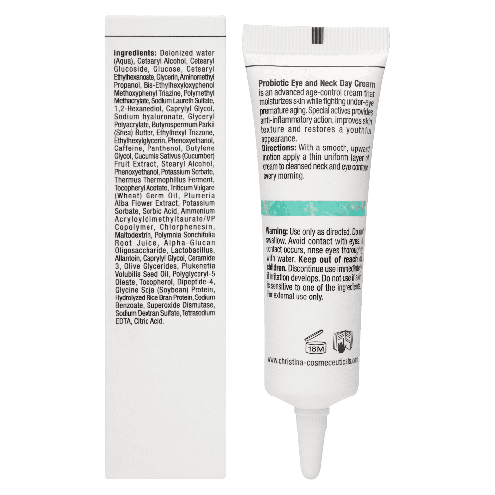 Дневной крем для кожи вокруг глаз и шеи - Christina Unstress Probiotic Day cream Eye and Neck фото 3