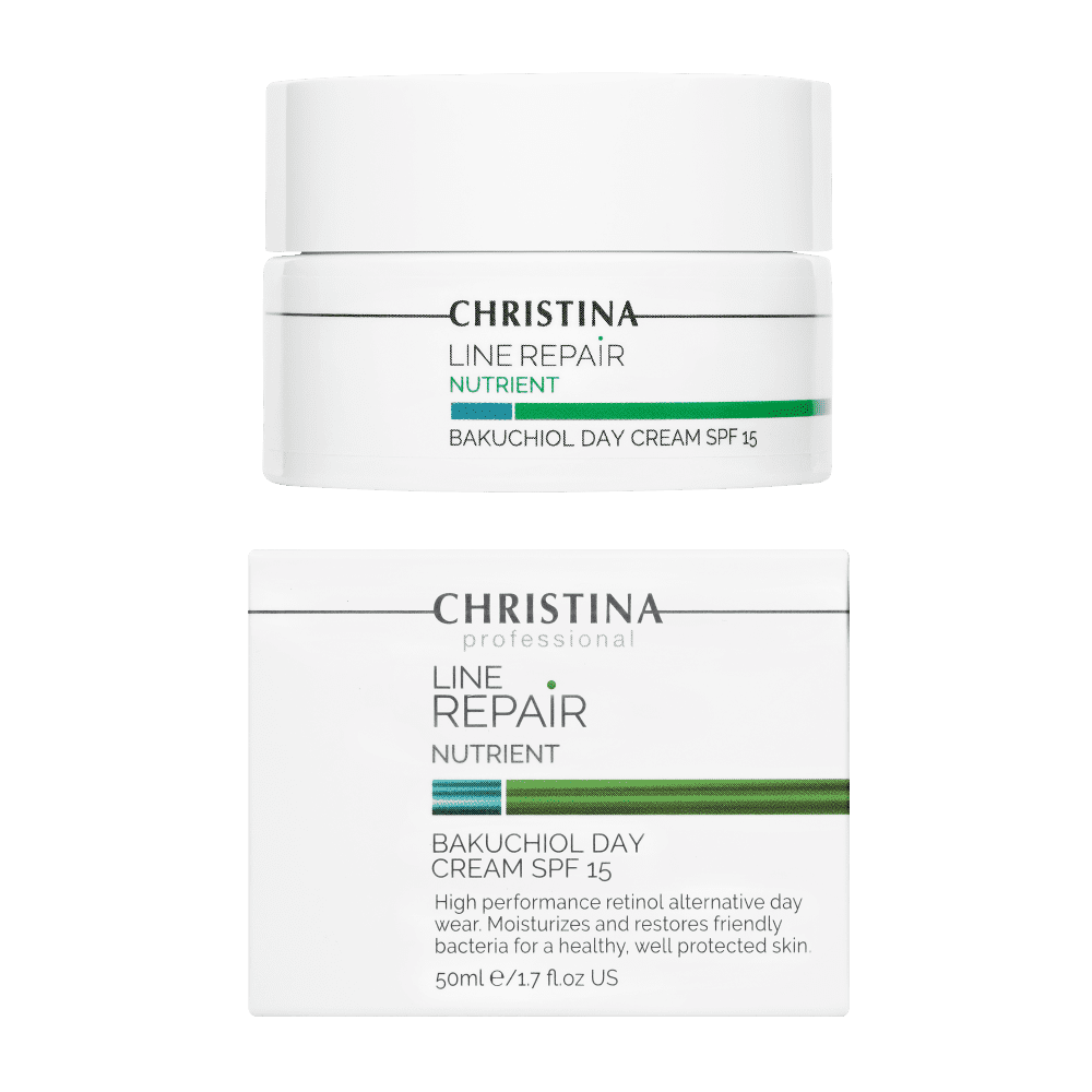 Денний крем для обличчя - Christina Line Repair Nutrient Bakuchiol Day Cream SPF 15 фото 2