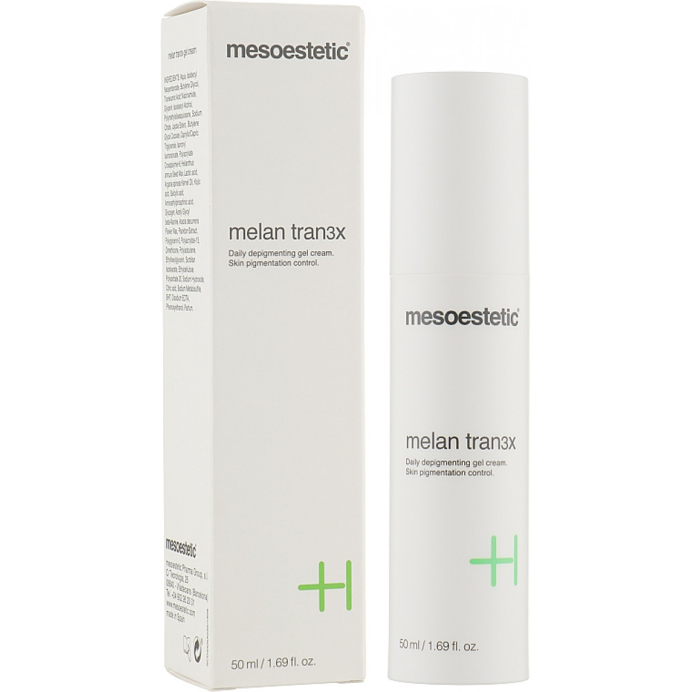 Депигментирующий гель-крем - Mesoestetic Melan Tran3x Daily Depigmenting Gel Cream фото 2