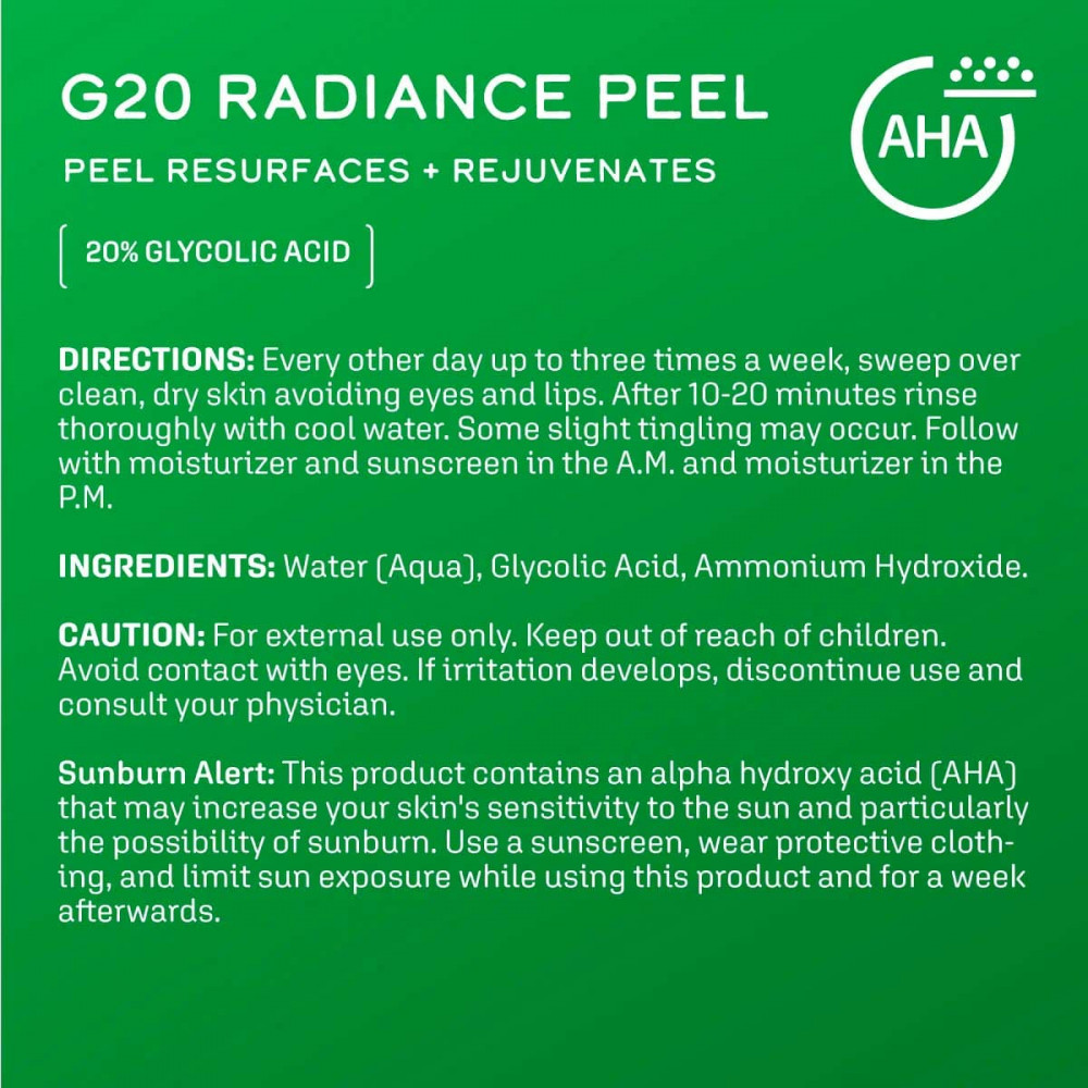  Домашний пилинг с гликолевой кислотой 20% - DCL G20 Radiance Peel фото 4