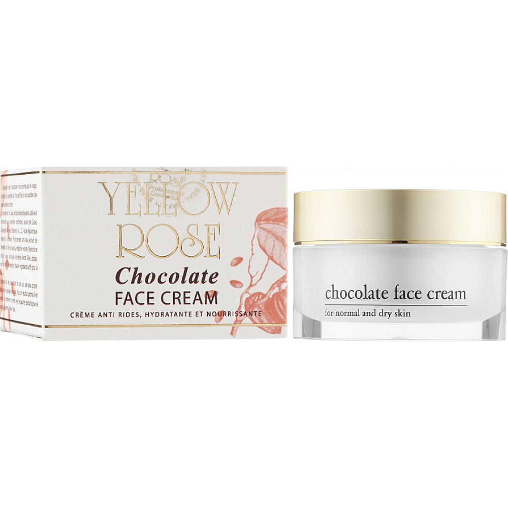 Энергетический шоколадный крем для лица с экстрактом какао - Yellow Rose Chocolate Face Cream фото 3
