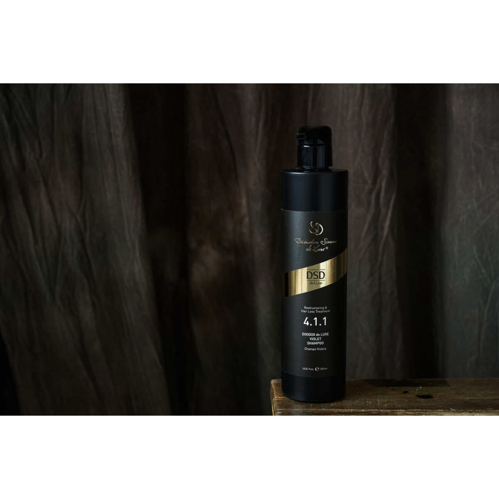 Тонуючий шампунь для світлого волосся - DSD de Luxe Restructuring & Hair Loss Treatment 4.1.1 Violet Shampoo фото 5
