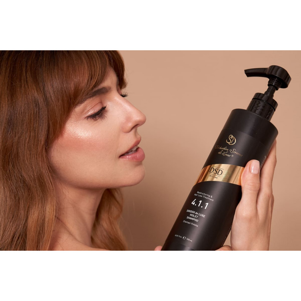 Тонуючий шампунь для світлого волосся - DSD de Luxe Restructuring & Hair Loss Treatment 4.1.1 Violet Shampoo фото 6