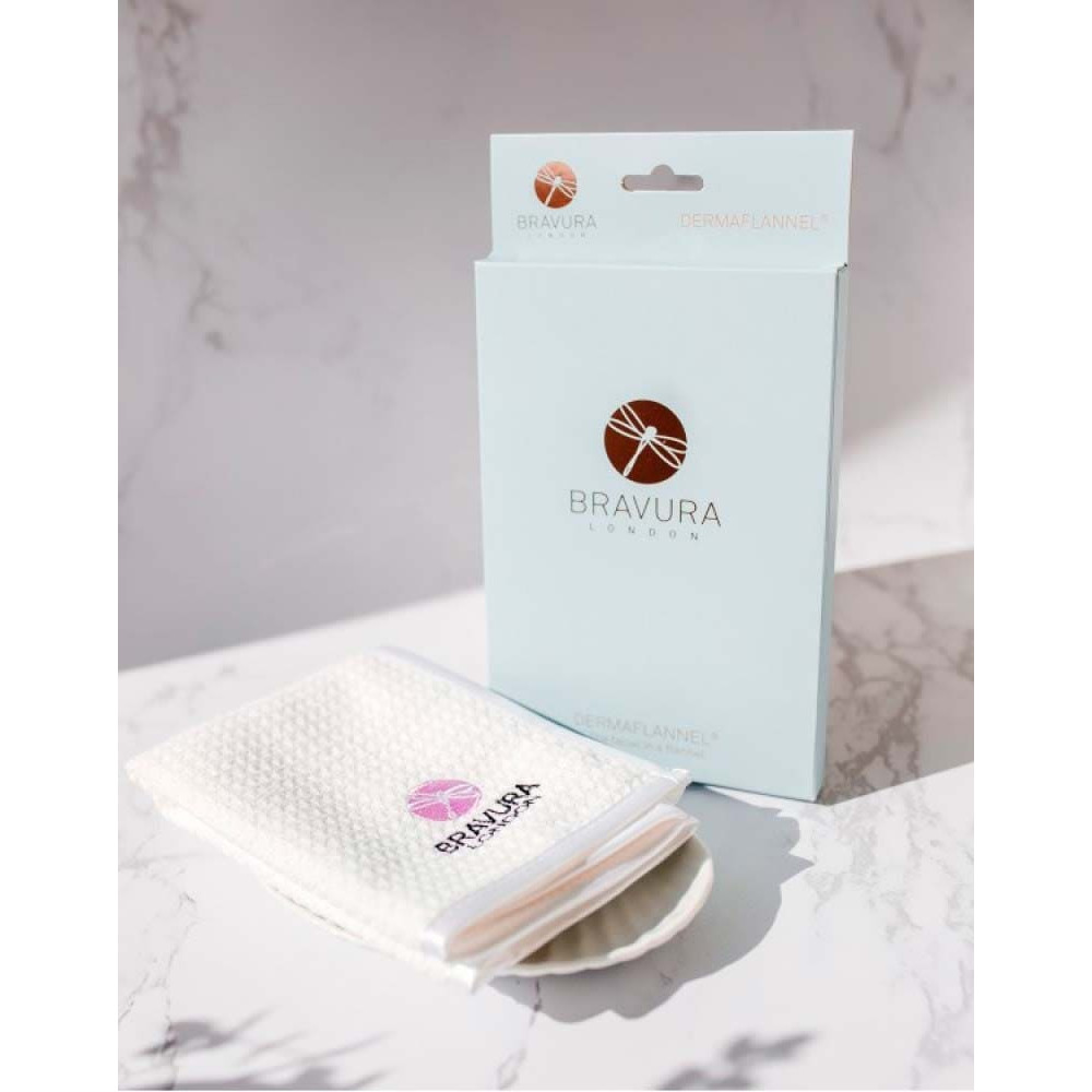 Фланель для очищения и разглаживания кожи лица и тела - Bravura London Dermaflannel Exfoliator for Face & Body фото 2