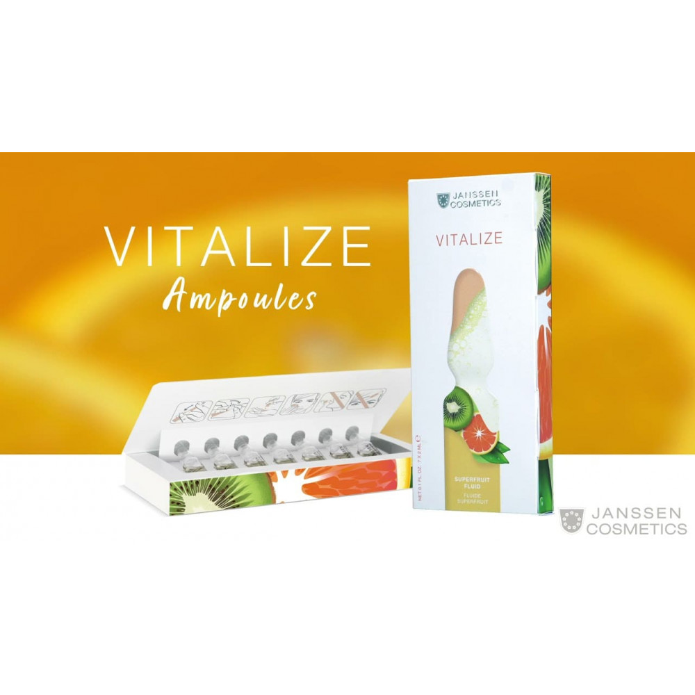 Ампульный уход для лица - Janssen Cosmetics Ampoules Superfruit fluid фото 4