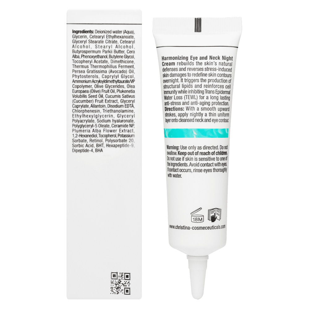 Гармонізуючий нічний крем для шкіри навколо очей і шиї - Christina Unstress Harmonizing Night Cream For Eye And Neck  фото 3