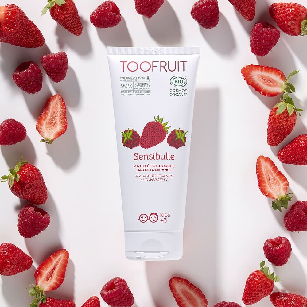 Нежный гель для душа Клубника & малина "Ягодный душ" - Toofruit Sensibulle Raspberry Strawberry Shower Jelly фото 2