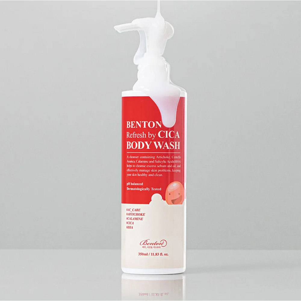 Гель для душа с центелой азиатской - Benton Refresh by Cica Body Wash фото 2