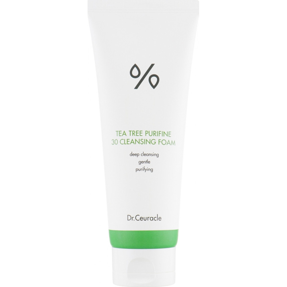 Гель-пенка для умывания с экстрактом чайного дерева - Dr.Ceuracle Tea Tree Purifine 30 Cleansing Foam фото