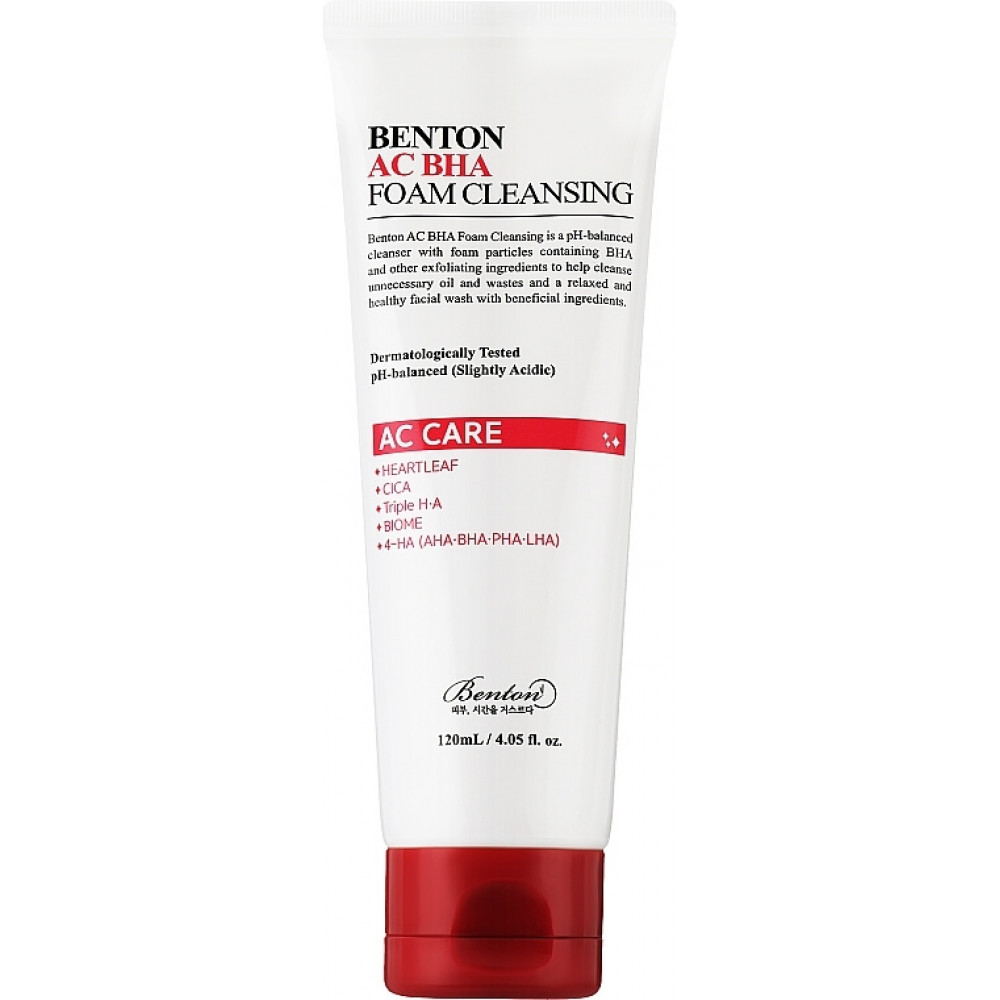 Гель-пенка для лица - Benton AC BHA Foam Cleansing фото 2