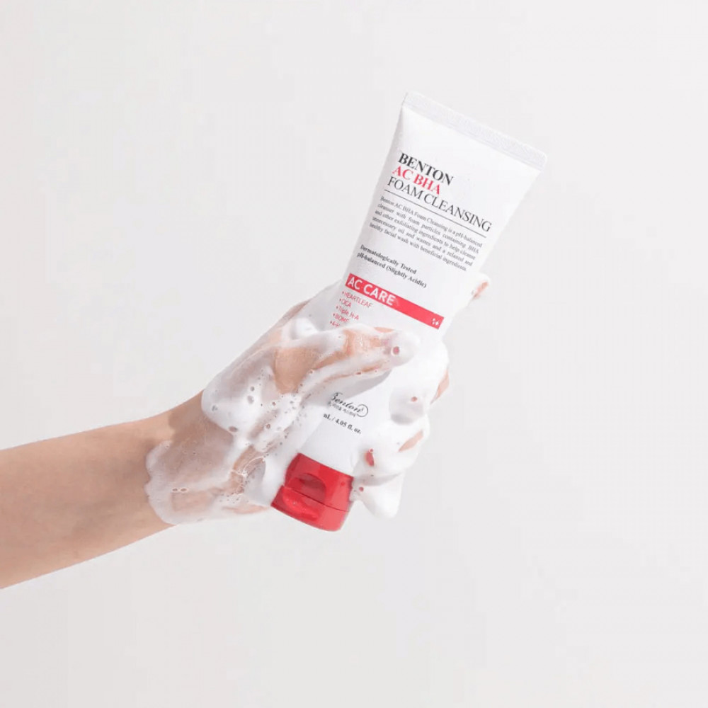 Гель-пенка для лица - Benton AC BHA Foam Cleansing фото 5