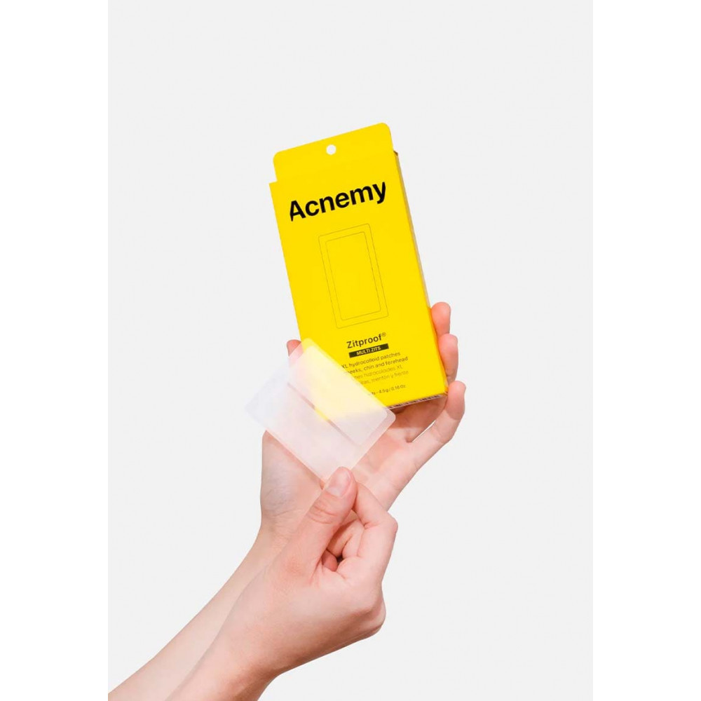 Гідроколоїдні пластирі XL для щік, підборіддя та лоба - Acnemy Zitproof Multizits фото 4