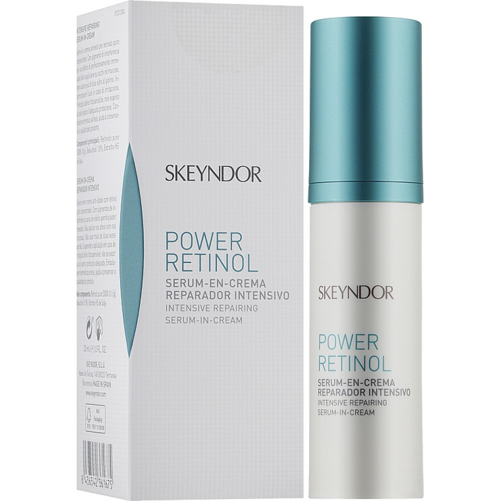 Інтенсивно відновлююча крем-сироватка - Skeyndor Power Retinol Intensive Repairing Serum-in-Cream фото 2