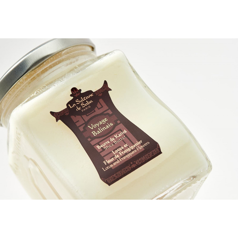 Масло карите с ароматом лотоса и франжипани - La Sultane De Saba Beurre De Karite Lotus Et Frangipanier фото 3