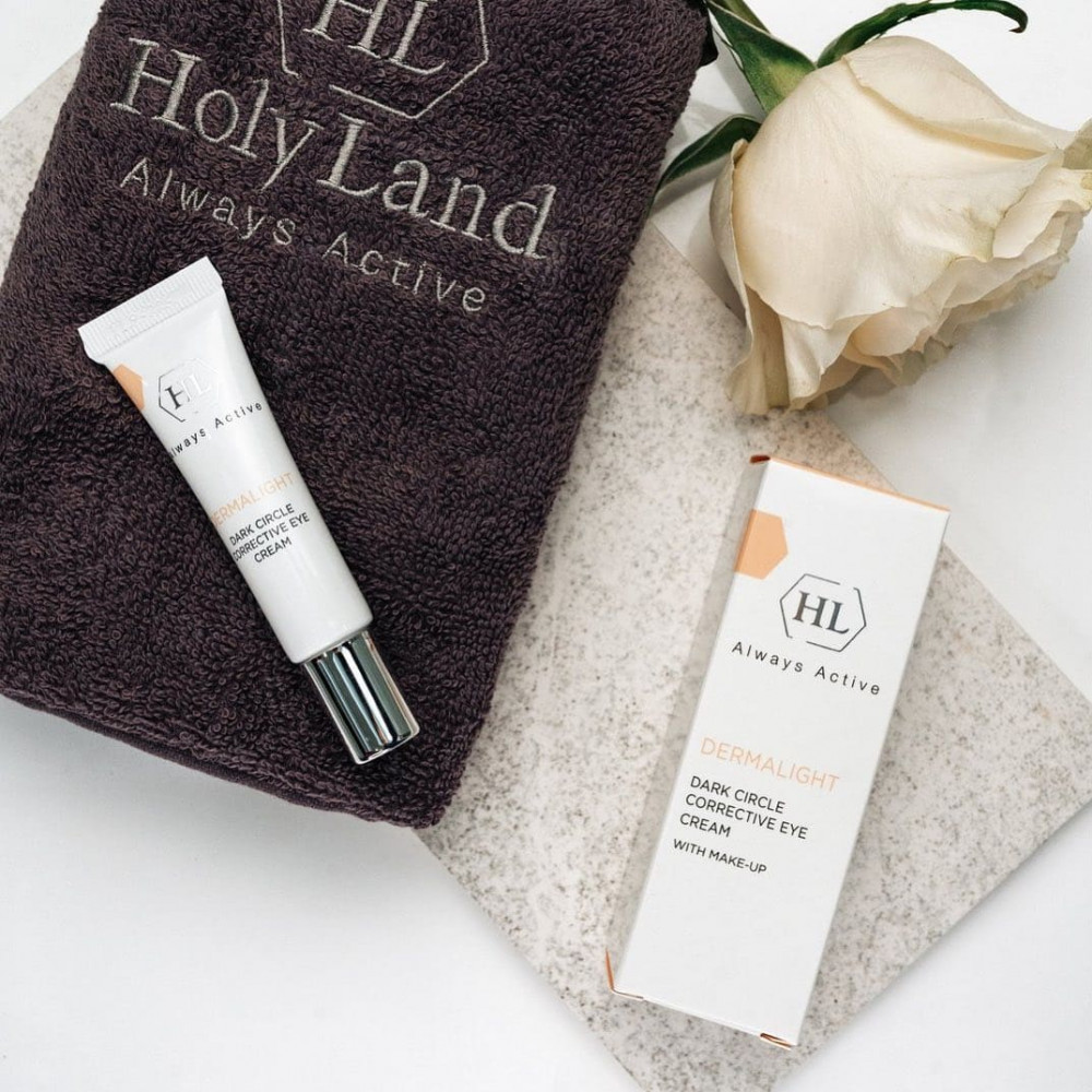 Корректирующий крем для век с тоном - Holy Land DERMALIGHT Dark Circle Corrective Eye Cream Make-Up фото 4
