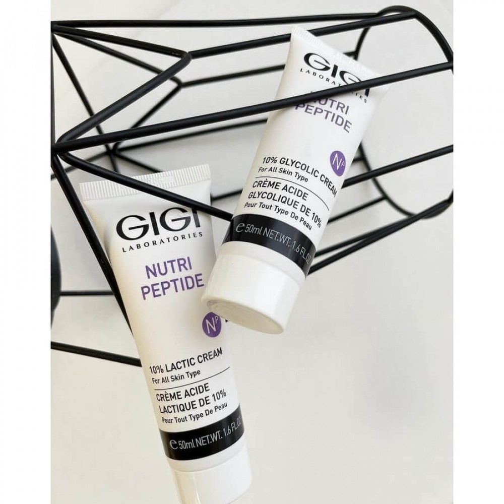 Пептидний крем із 10% гліколевою кислотою - GiGi Nutri-Peptide 10% Glycol Acid Cream фото 5