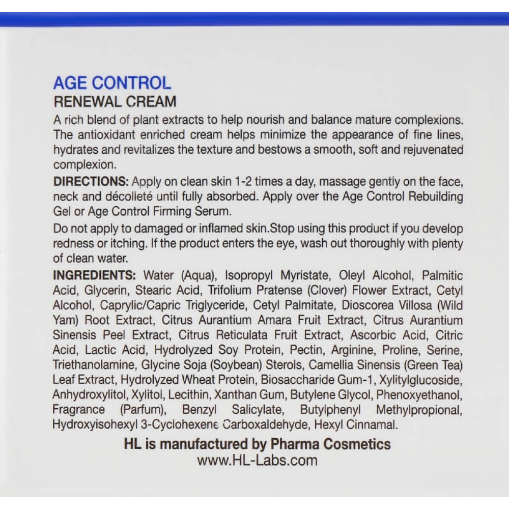 Крем для лица - Holy Land Cosmetics Age Control Renewal Cream фото 3