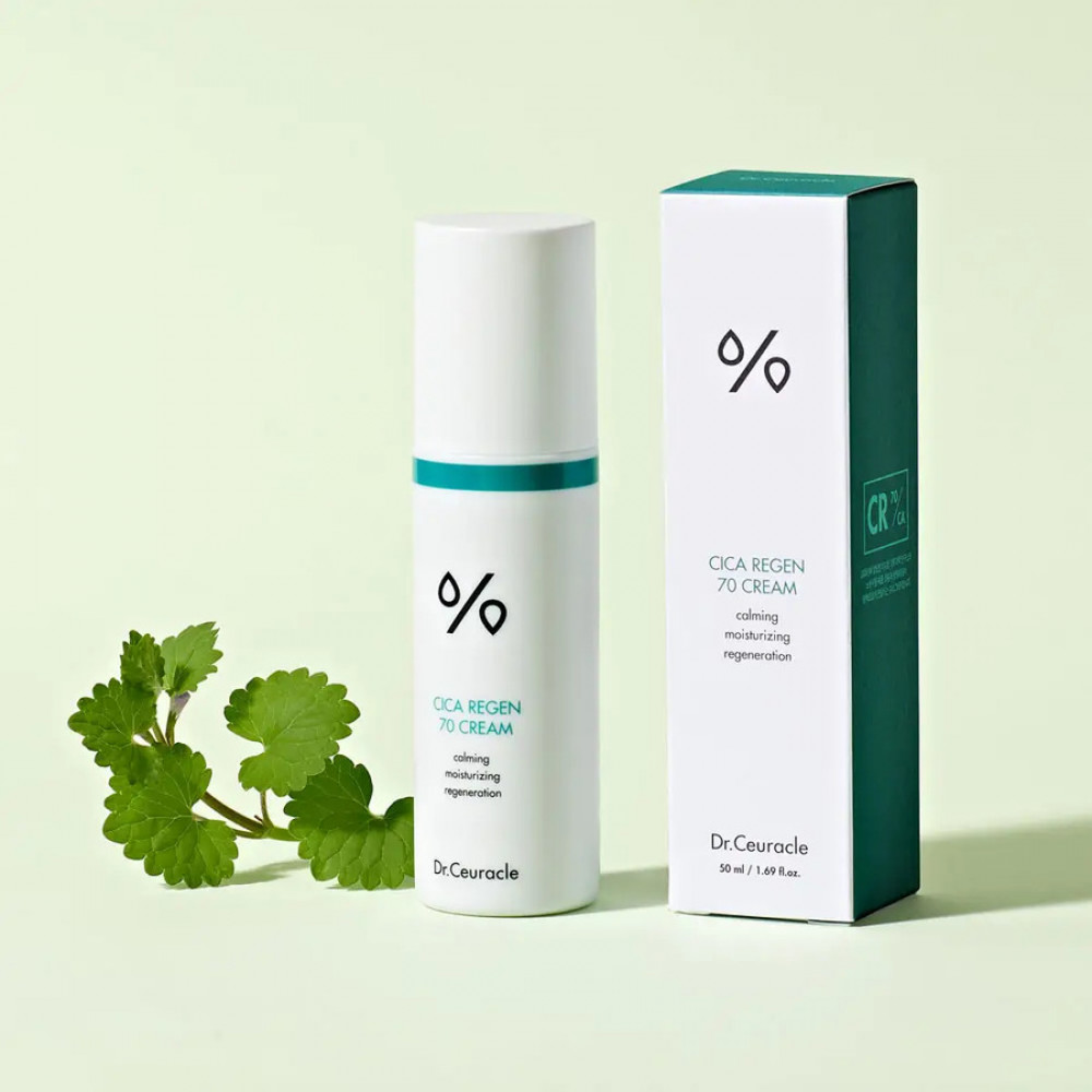 Крем з азіатською центелою - Dr.Ceuracle Cica Regen 70 Cream фото 4