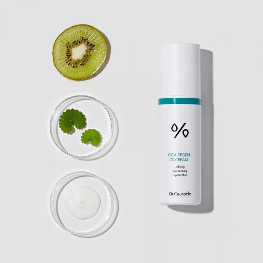 Крем з азіатською центелою - Dr.Ceuracle Cica Regen 70 Cream фото 5