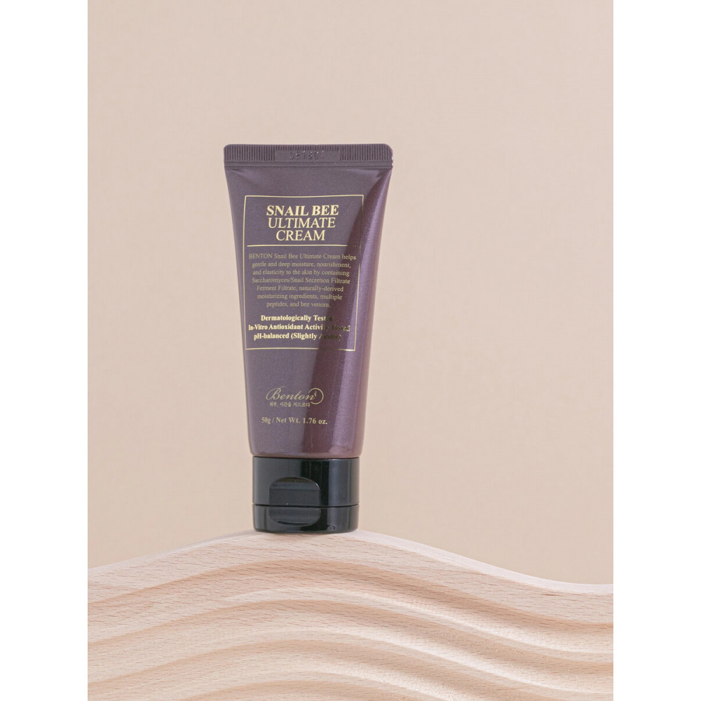 Крем с ферментированным муцином улитки и пчелиным ядом - Benton Snail Bee Ultimate Cream фото 4