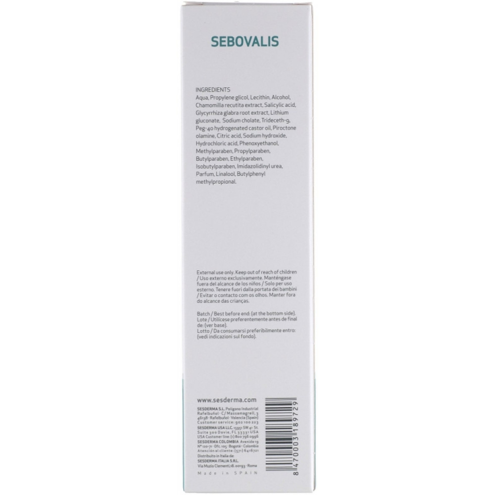 Лосьон для лечения себореи - SeSDerma Sebovalis Hair Solution фото 4