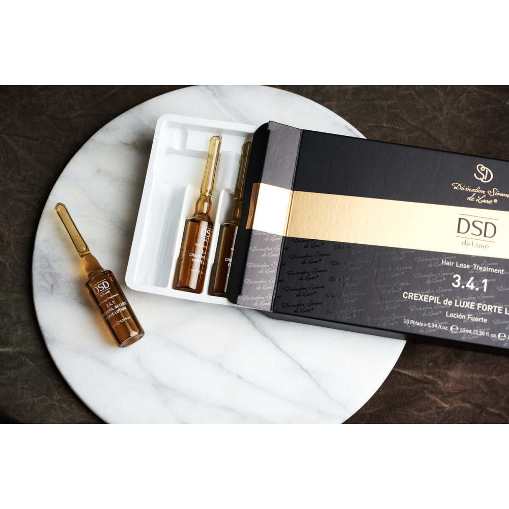 Ампулы для снижения выпадения и стимуляции роста волос - DSD de Luxe Hair Loss Treatment 3.4.1 Crexepil Forte Lotion фото 3
