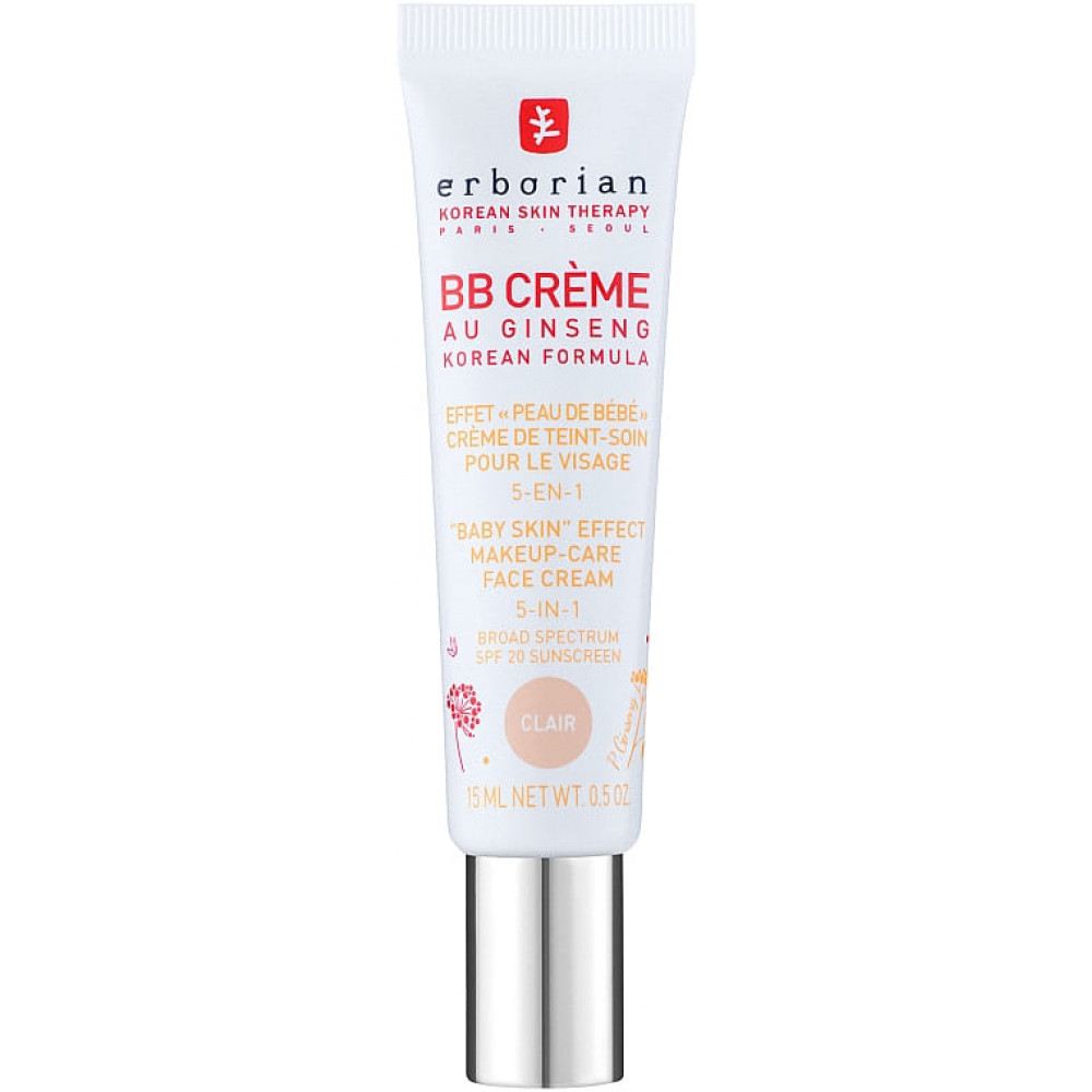 ВВ-крем з тонуючим ефектом 5 в 1- Erborian BB Cream Clair Au Ginseng SPF20 фото 2