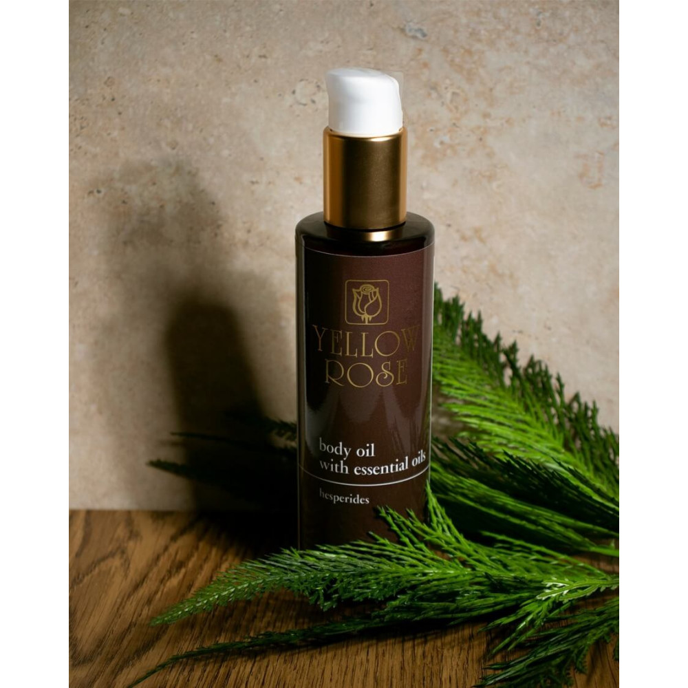 Масажна олія з цитрусовими ефірними маслами - Yellow Rose Body Massage Oil with hesperides  фото 4