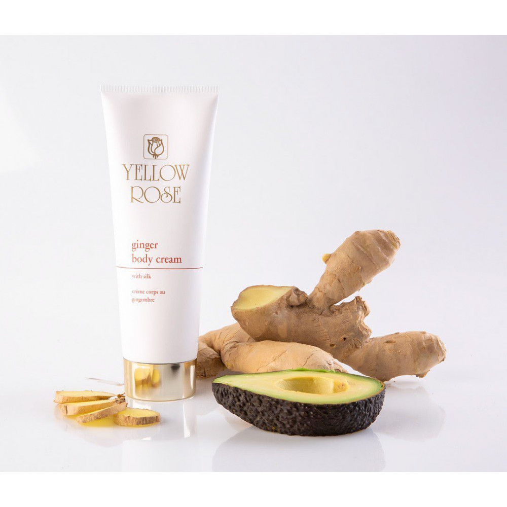 Масажний крем з золотом, імбиром і протеїнами шовку - Yellow Rose Ginger Body Cream with Silk Golden Line  фото 2