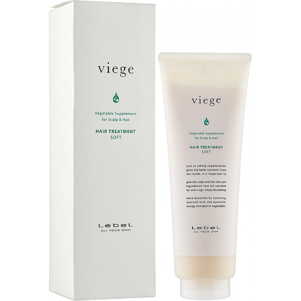Маска для глибокого зволоження волосся - Lebel Viege Treatment Soft фото 5