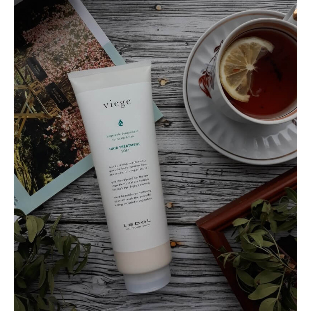 Маска для глибокого зволоження волосся - Lebel Viege Treatment Soft фото 3