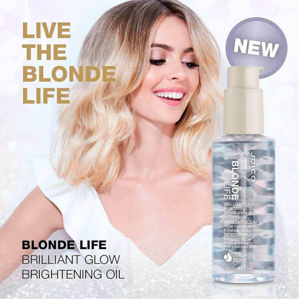 Масло для бриллиантового блеска - Joico Blonde Life Brilliant Glow Brightening Oil фото 2