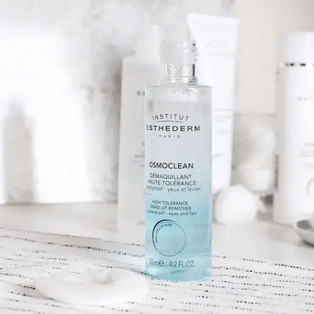 М'який двофазний засіб для зняття макіяжу з очей та губ - Institut Esthederm Osmoclean Eyes and Lips Make-Up Remover фото 4