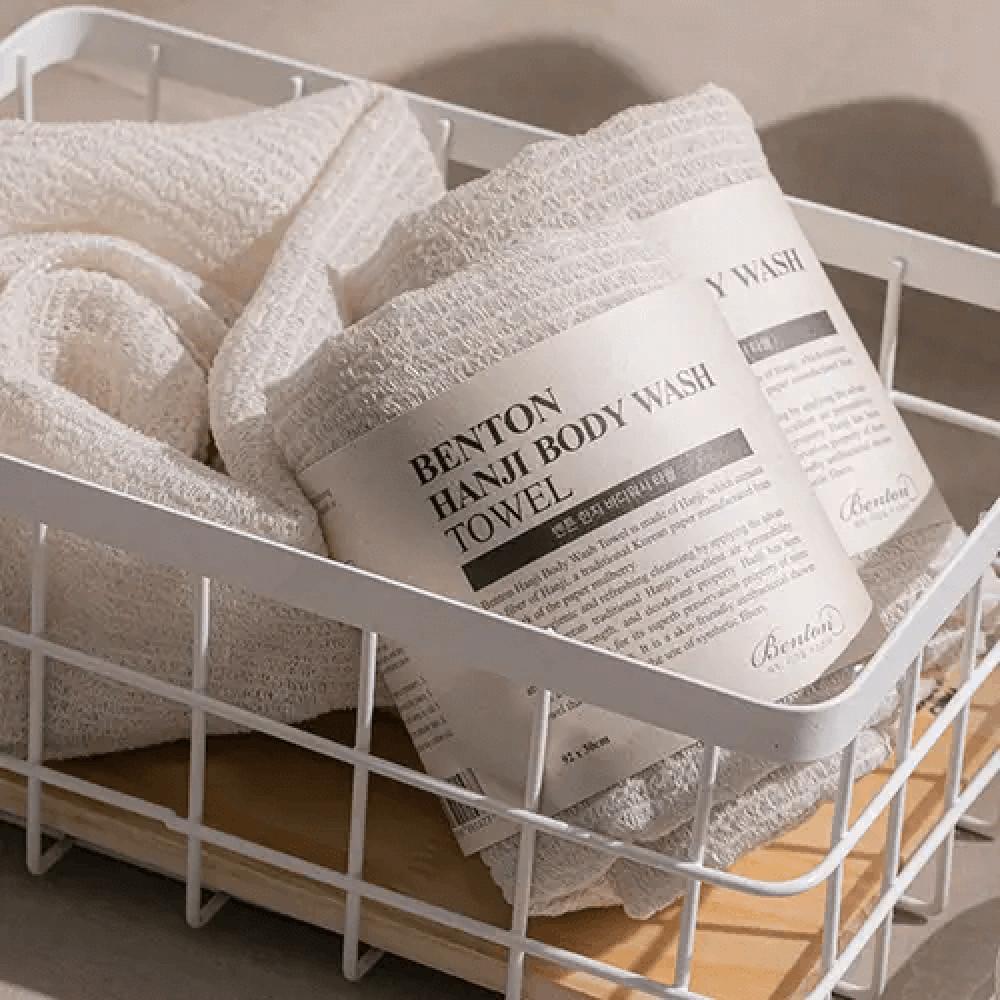 Мочалка-полотенце для тела - Benton Hanji Body Wash Towel фото 5